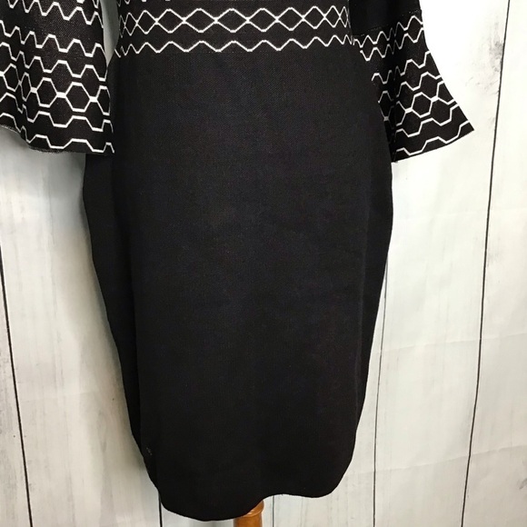 Nina Leonard bell sleeve knit‎ sweater dress - Picture 6 of 10